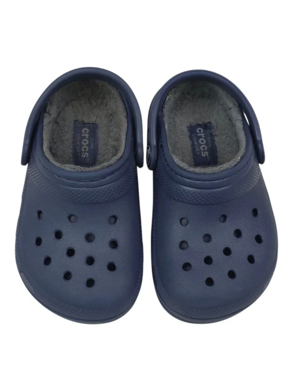 Crocs Kids Classic Lined Clogs Size C8 Warm Fuzzy Lining Lightweight 7.5